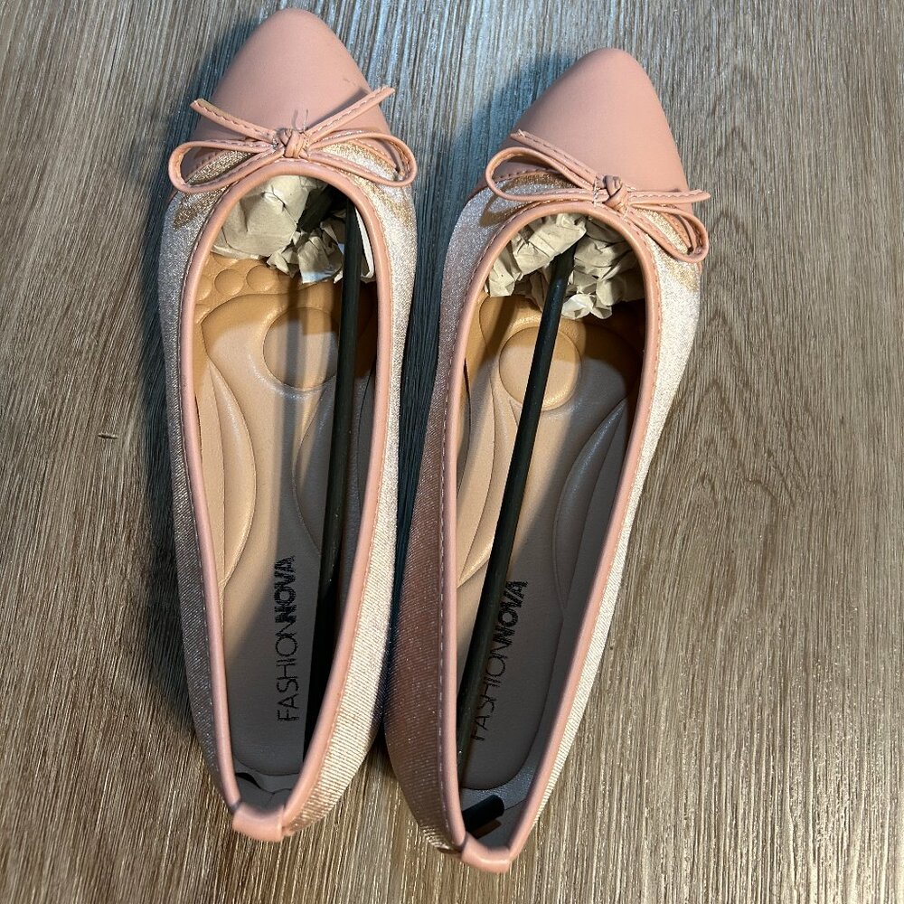 Serena Velvet Ballet Flats - Pink